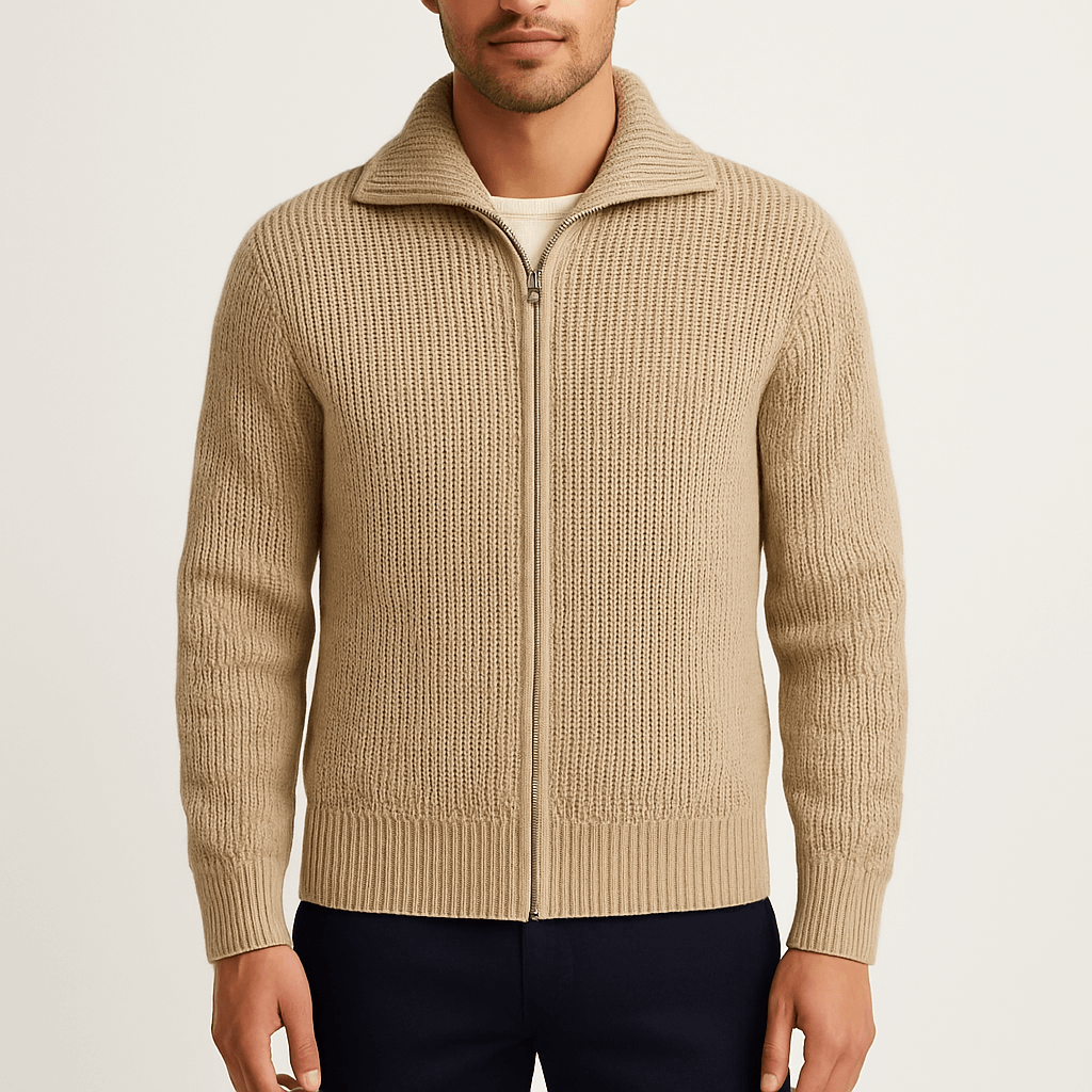 Giovanni | Cardigan a maglia con zip per uomo
